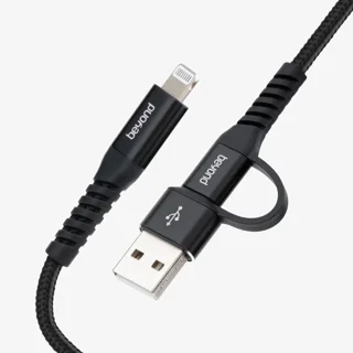 کابل Type-C و USB به Lightning بیاند BCUL-551